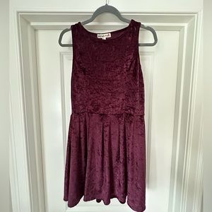 SoRad Purple Velvet Dress